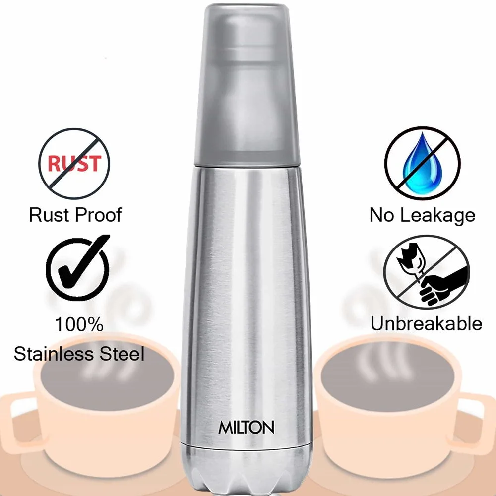 Vertex Thermosteel Bottle With Tumbler (Milton) - Image 8