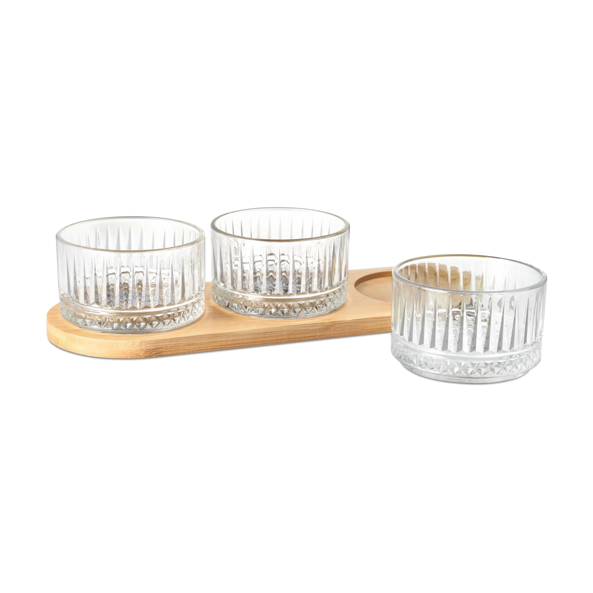 Verti Bowls with Wooden Tray Set (Treo by Milton) - Image 1